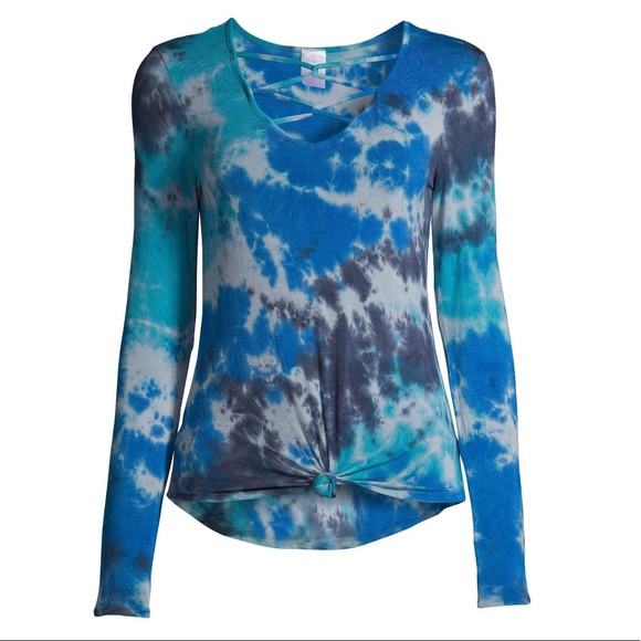 NO BOUNDARIES TIE DYE TEE TOP - Picture 2 of 6